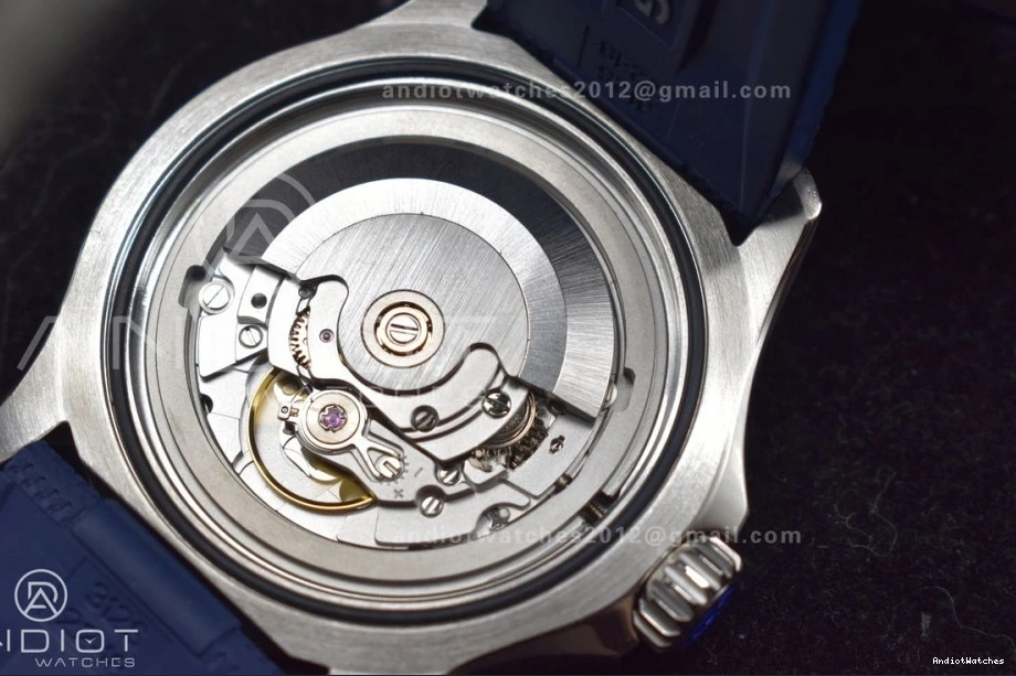 Cozy White Rubber on 1:1 Best BLSF Automatic SuperOcean 42 Dial A Blue Strap 1162 SS Edition 0517